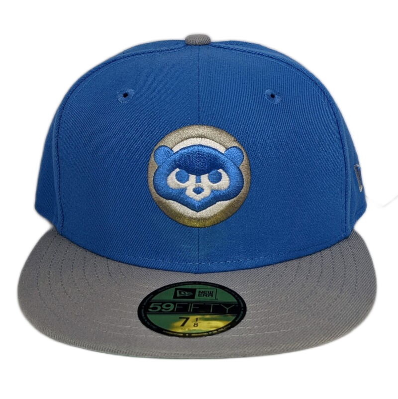 Chicago Cubs New Era 2 Tone Airforce Blue/Gray Angry Bear 59FIFTY Fitted Hat
