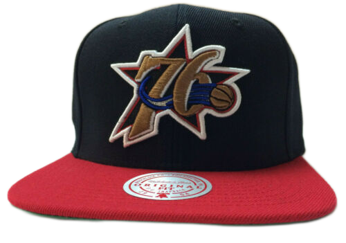Mens NBA Philadelphia 76ers Team 2 Tone Snapback Hat By Mitchell And Ness