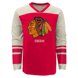 Youth Chicago Blackhawks Long Sleeve Vintage Crew By CCM - Pro Jersey Sports