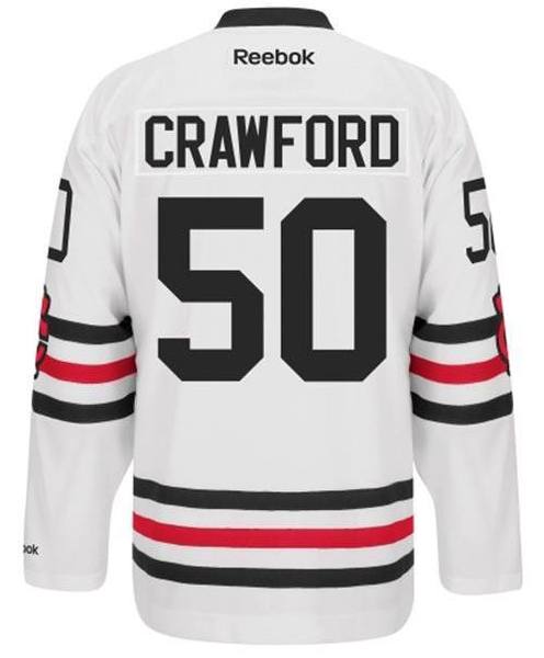 Mens Chicago Blackhawks Corey Crawford 2015 Winter Classic Premier Replica Jersey