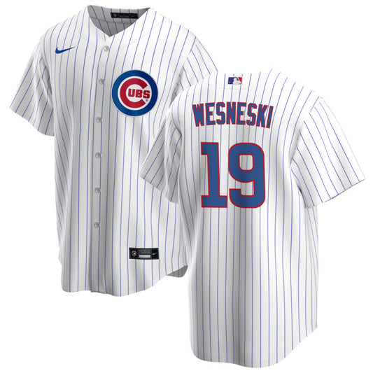 NIKE Men's Chicago Cubs Hayden Wesneski Premium Twill White Home Replica Jersey