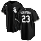 NIKE Men's Andrew Benintendi Chicago White Sox Black Alternate Premium Stitch Replica Jersey - Pro Jersey Sports