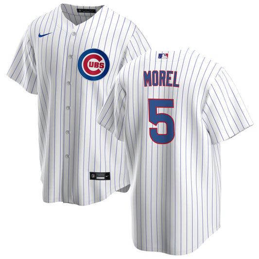 NIKE Men's Christopher Morel Chicago Cubs White Home Replica Jersey-Premium Lettering
