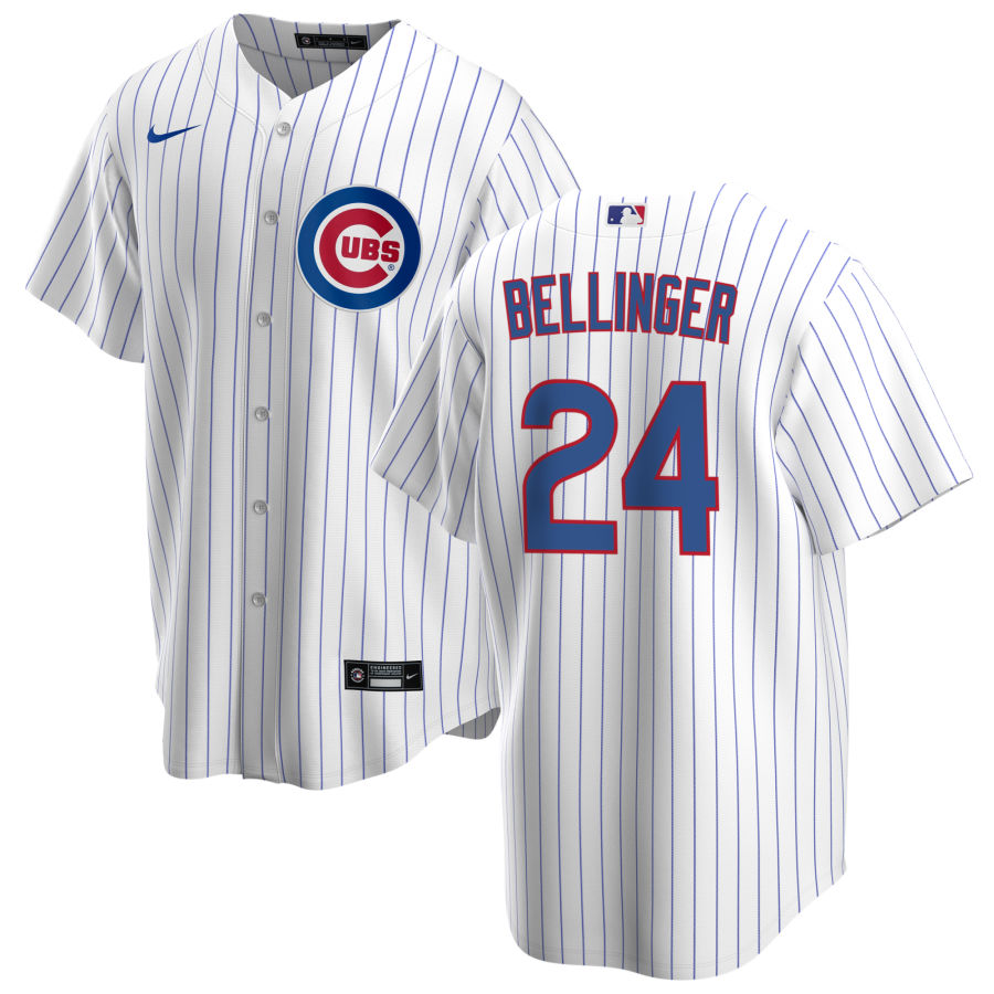 NIKE Men's Cody Bellinger Chicago Cubs White Home Premium Stitch Replica Jersey