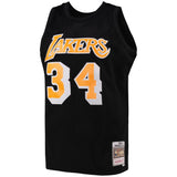 Men's Los Angeles Lakers Shaquille O'Neal Black Team Color Swingman Jersey by Mitchell & Ness - Pro Jersey Sports