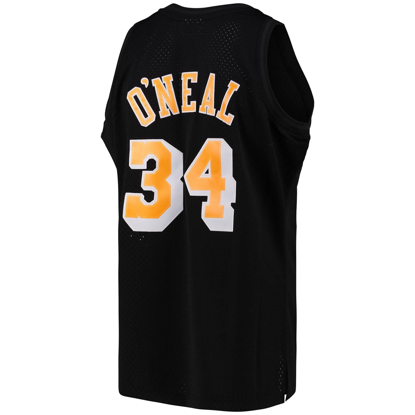 Men's Los Angeles Lakers Shaquille O'Neal Black Team Color Swingman Jersey by Mitchell & Ness