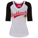 Women's Chicago Blackhawks Touch by Alyssa Milano Home Run Long Sleeve Tee by Touch - Pro Jersey Sports
