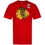 Men's Chicago Blackhawks Jonathan Toews Reebok T-Shirt- "C" Patch - Pro Jersey Sports