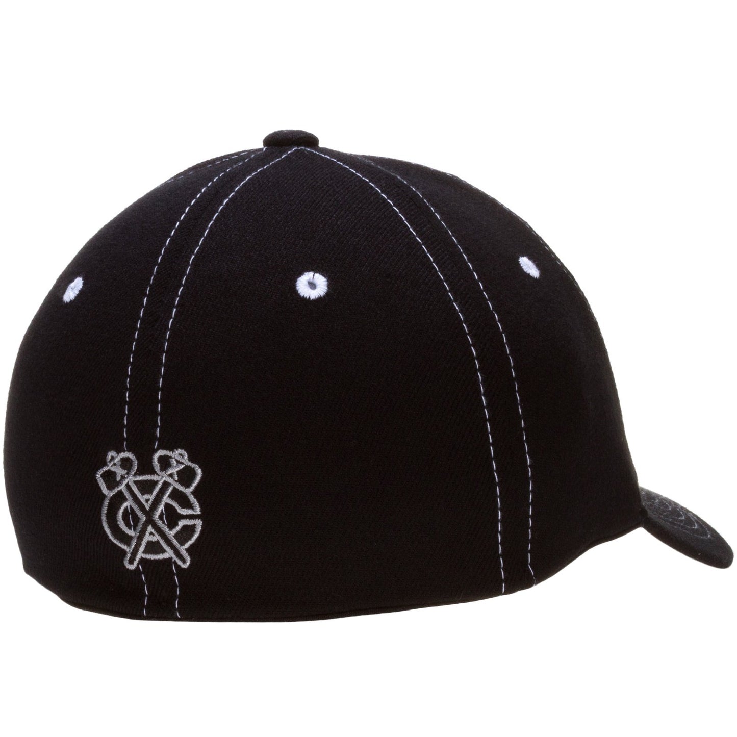 Chicago Blackhawks Black and Grey Night Game Flex Fit Hat