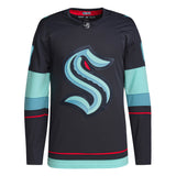 Men's Matty Beniers Seattle Kraken adidas Navy Home Authentic Primegreen Premium Jersey - Pro Jersey Sports