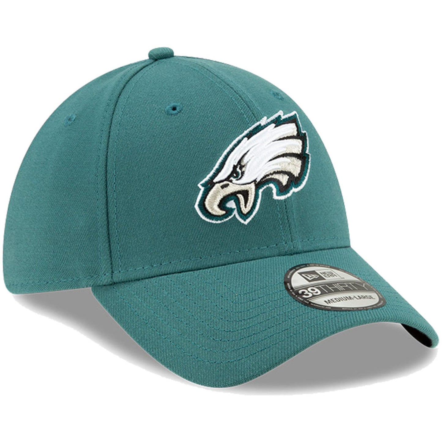 Men's Philadelphia Eagles New Era Midnight Green Team Classic 39THIRTY Flex Hat