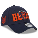 Men's Chicago Bears New Era Navy 2023 NFL Draft 39THIRTY Flex Hat - Pro Jersey Sports