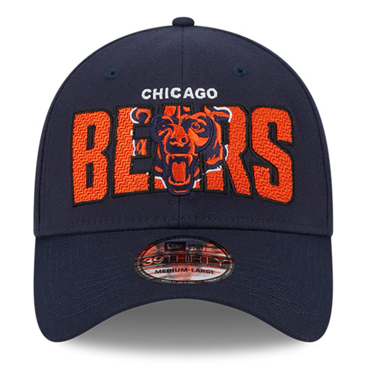 Men's Chicago Bears New Era Navy 2023 NFL Draft 39THIRTY Flex Hat - Pro Jersey Sports