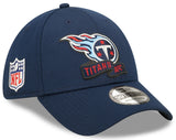Men's Tennessee Titans New Era Navy 2022 Sideline 39THIRTY Coaches Flex Hat - Pro Jersey Sports
