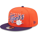 Clemson Tigers New Era Team Script 9FIFTY Snapback Hat - Orange - Pro Jersey Sports