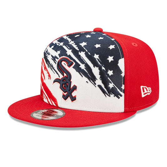 Men's Chicago White Sox New Era 2022 4th of July Stars and Stripes Red 9FIFTY Snapback Adjustable Hat