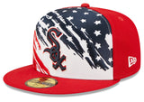Chicago White Sox 2022 4th of July Stars and Stripes Authentic Collection Red 59FIFTY Fitted Hat - Pro Jersey Sports