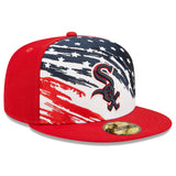 Chicago White Sox 2022 4th of July Stars and Stripes Authentic Collection Red 59FIFTY Fitted Hat - Pro Jersey Sports