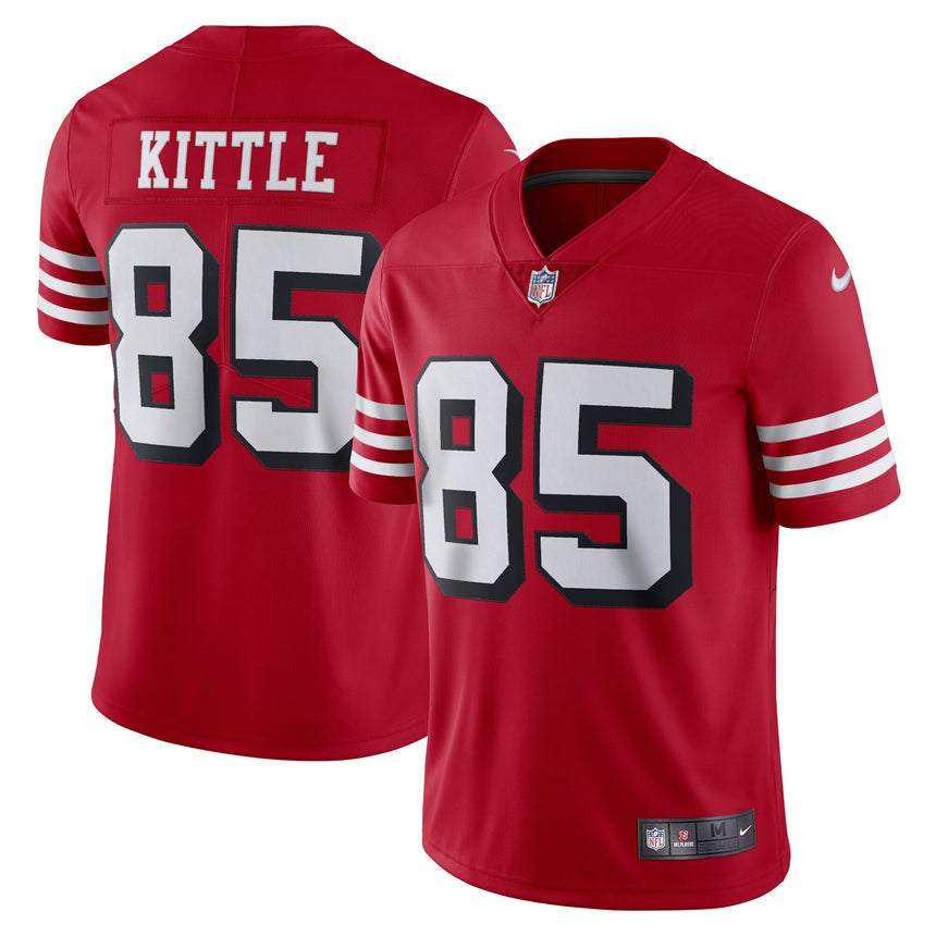Men's San Francisco 49ers George Kittle Nike Red Alternate Vapor Limited Player Jersey - Pro Jersey Sports
