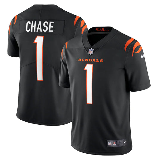 Men's Cincinnati Bengals Ja'Marr Chase Nike Black Vapor Limited Jersey - Pro Jersey Sports