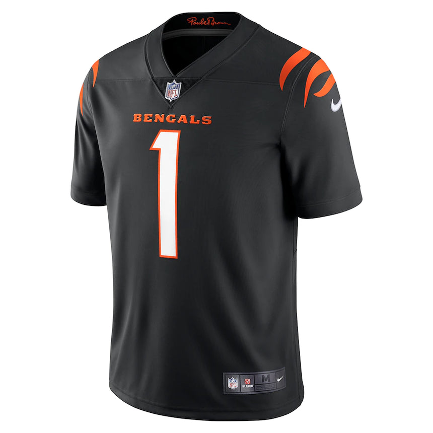 Men's Cincinnati Bengals Ja'Marr Chase Nike Black Vapor Limited Jersey - Pro Jersey Sports