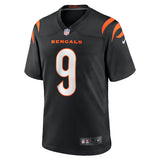 Men's Cincinnati Bengals Joe Burrow "Burreaux" Nick Name Nike Black Game Jersey - Pro Jersey Sports