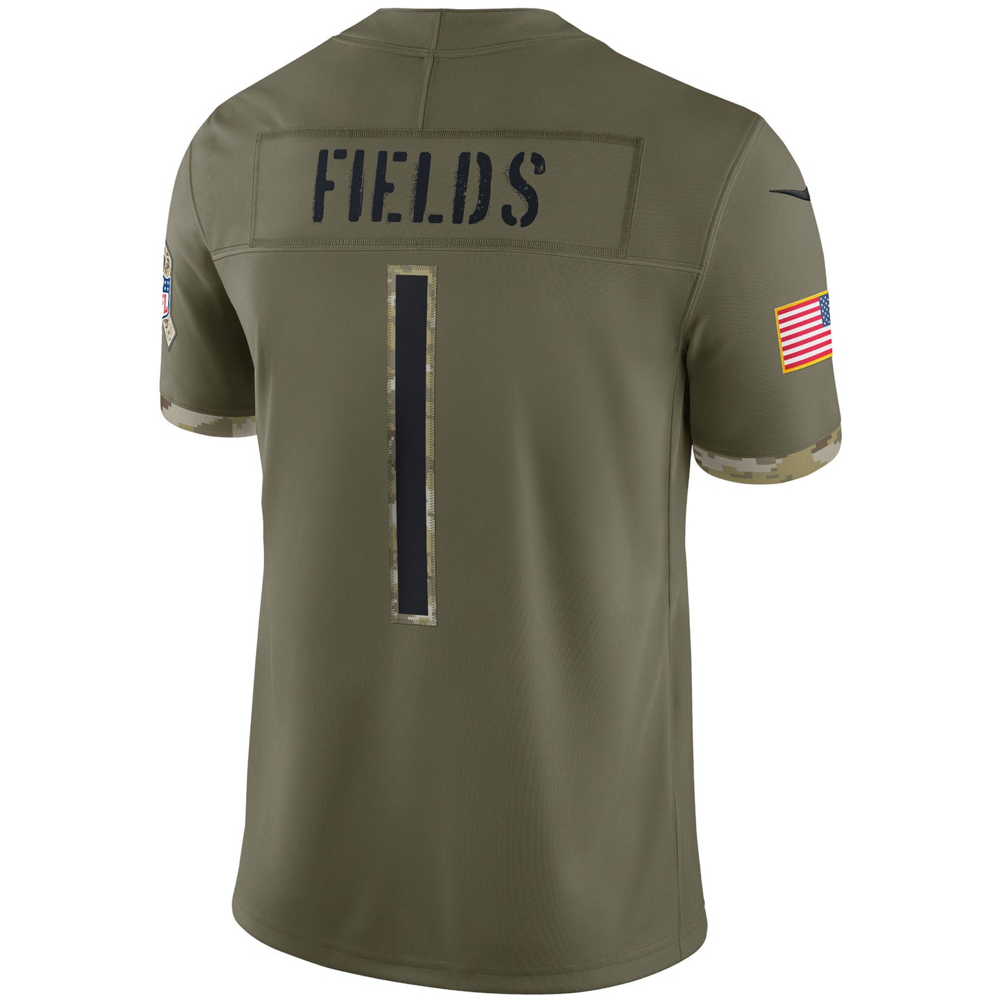 Men's Justin Fields Chicago Bears Nike 2022 Salute To Service Limited Jersey - Olive