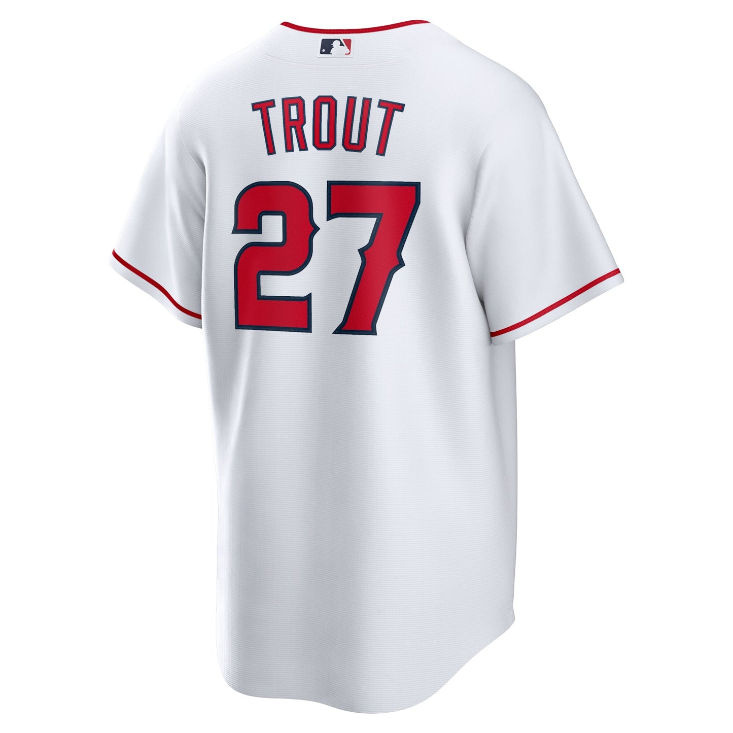 Men's Los Angeles Angels Mike Trout Nike White Home Replica Player Jersey