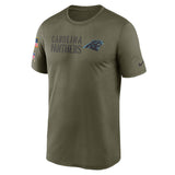 Men's Carolina Panthers Nike Olive 2022 Salute to Service Legend Team T-Shirt - Pro Jersey Sports