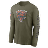 Men's Chicago Bears Nike Olive 2022 Salute To Service Long Sleeve T-Shirt - Pro Jersey Sports