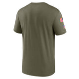 Men's Cleveland Browns Nike Olive 2022 Salute to Service Legend Team T-Shirt - Pro Jersey Sports