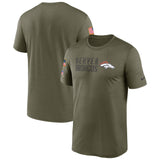 Men's Denver Broncos Nike Olive 2022 Salute to Service Legend Team T-Shirt - Pro Jersey Sports
