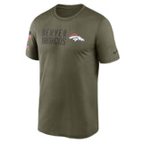 Men's Denver Broncos Nike Olive 2022 Salute to Service Legend Team T-Shirt - Pro Jersey Sports