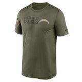 Men's Los Angeles Chargers Nike Olive 2022 Salute to Service Legend Team T-Shirt - Pro Jersey Sports
