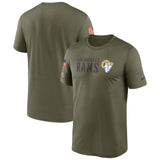 Men's Los Angeles Rams Nike Olive 2022 Salute to Service Legend Team T-Shirt - Pro Jersey Sports