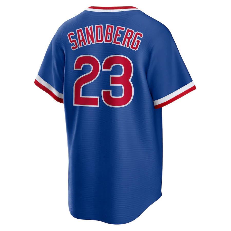 Men's Chicago Cubs Ryne Sandberg Nike Royal Road Cooperstown Collection Player Jersey