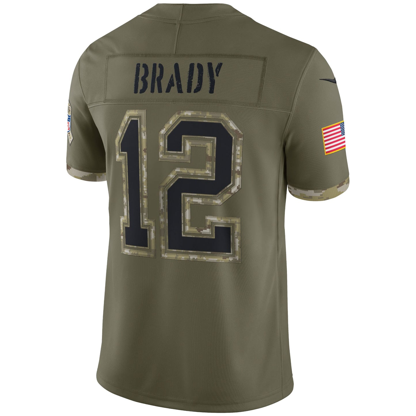 Men's Tom Brady Tampa Bay Buccaneers Nike 2022 Salute To Service Limited Jersey - Olive