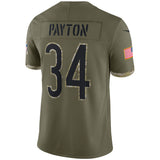 Men's Walter Payton Chicago Bears Nike 2022 Salute To Service Limited Jersey - Olive - Pro Jersey Sports