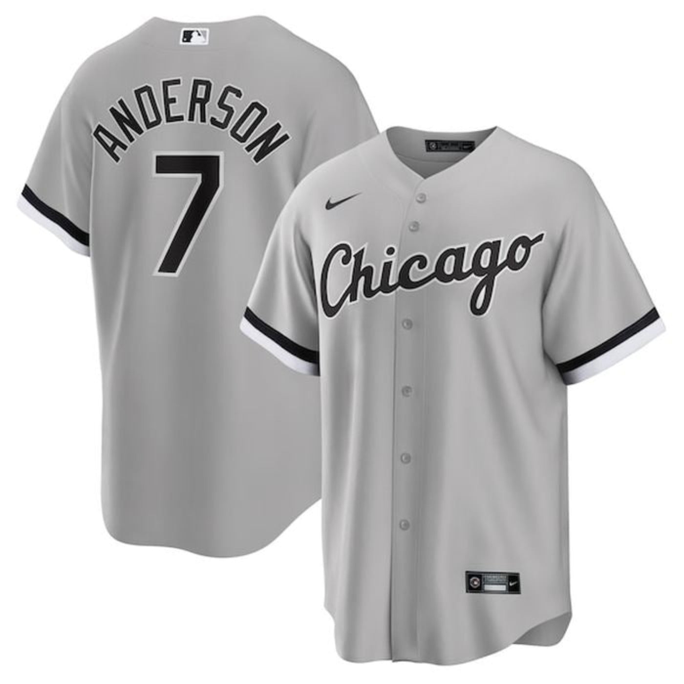 Men's Tim Anderson Chicago White Sox Nike Gray Road Replica Team Jersey