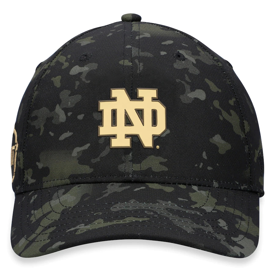 Men's Top of the World Camo Notre Dame Fighting Irish OHT Military Appreciation Blackhawk Adjustable Hat