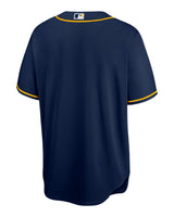 Men's Milwaukee Brewers Nike Navy Alternate Replica Team Jersey - Pro Jersey Sports