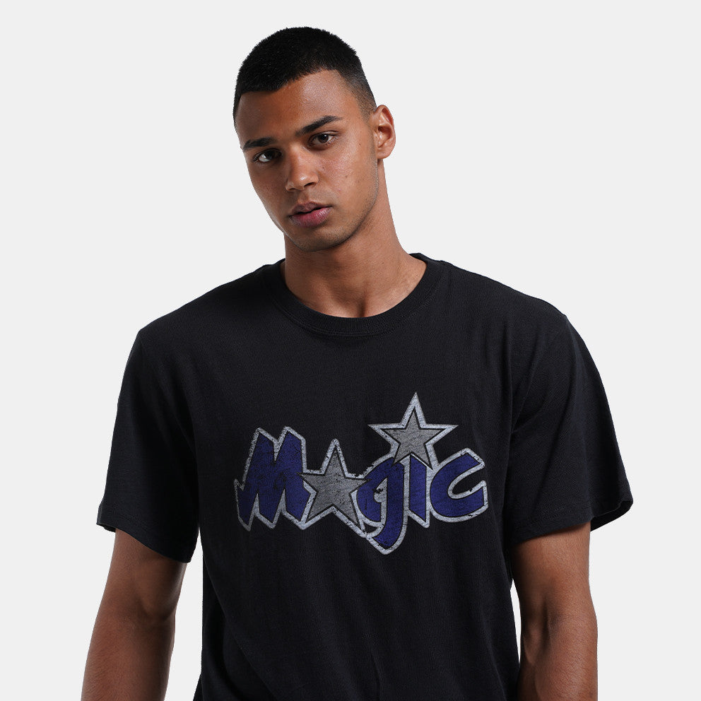 Men's Orlando Magic NBA Legendary Slub Black Tee By Mitchell And Ness