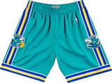 Men's New Orleans Hornets Mitchell and Ness Hardwood Classics Teal 2005-06 Swingman Shorts - Pro Jersey Sports