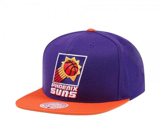 Men's Mitchell & Ness Phoenix Suns Hardwood Classics Core Purple/Orange Adjustable Snapback Hat
