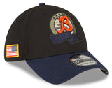 Men's Chicago Bears New Era Black 2022 Salute to Service B Logo 39THIRTY Flex Hat - Pro Jersey Sports