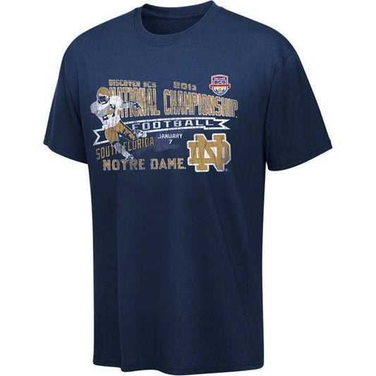 Notre Dame Fighting Irish 2013 BCS National Championship Game Open Field T-Shirt - Pro Jersey Sports