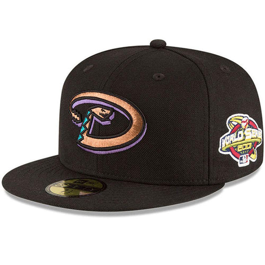 Men's Arizona Diamondbacks New Era Black 2001 World Series Wool 59FIFTY Fitted Hat - Pro Jersey Sports