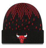 New Era Mens NBA Chicago Bulls Knit Freeze Cuffed Knit Hat - Pro Jersey Sports