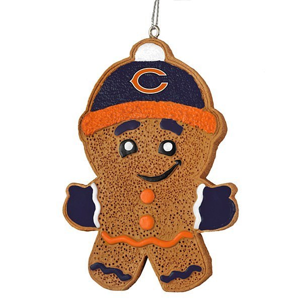 CHICAGO BEARS GINGERBREAD MAN ORNAMENT - Pro Jersey Sports