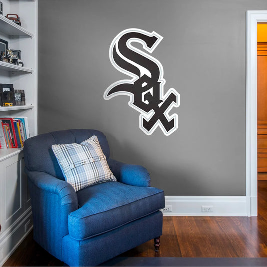 Chicago White Sox Giant Logo 39X32 Wall Decal